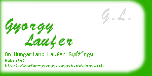 gyorgy laufer business card